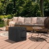 KHOMO GEAR Square Table Cover – Waterproof, Heavy-Duty Outdoor Furniture Cover in Grey – Fits Patio Coffee, Side, End & Small Square Tables - 21x17x21 - 2 of 4