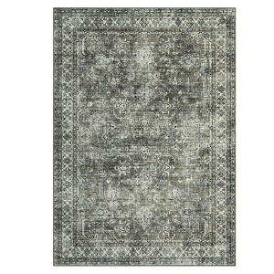 COZONY Washable Distressed Print Non Slip Ultra-Thin Area Rug for Living Room Dining Room - 1 of 4