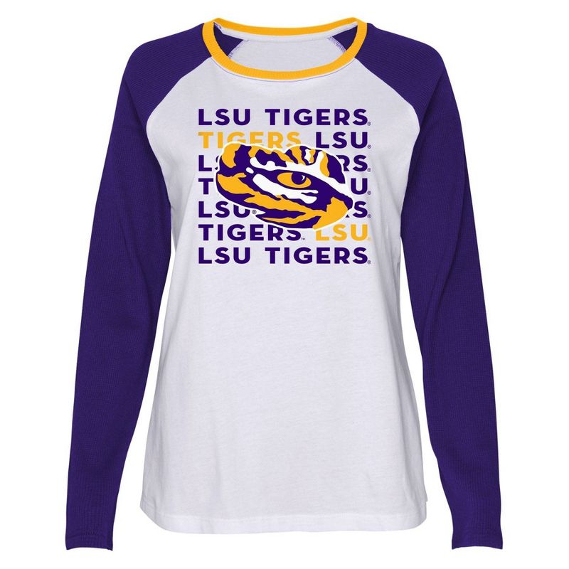 NCAA LSU Tigers Girls&#39; Long Sleeve T-Shirt, 2 of 4