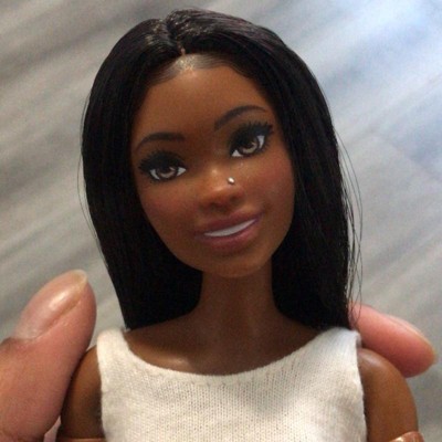 Barbie Made To Move Doll With Curly Brunette Ponytail GXF06