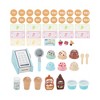 Teamson Kids My Little Helper Ice Cream Cart & 33 pc. Accessory Set, Blue/White - 4 of 4