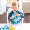 green sprouts Snap & Go Easy-wear Long Sleeve Bib - Aqua Dogs - 12/24 Months - 2 of 3