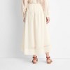 Women's High-Rise Pleated Drop Waist Ankle Skirt - Future Collective Cream - 2 of 3