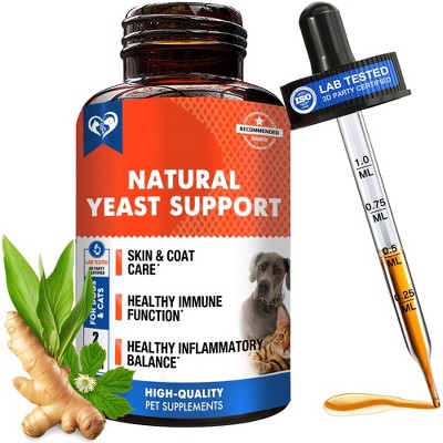 Beloved Pets Natural Yeast Support for Skin & Coat, Healthy Inflammatory Balance in Dogs & Cats 2 Oz - 1 Pack
