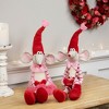 Northlight Mice with "Love" and "XOXO" Heart Pillows Valentine's Day Figures - 20" - Set of 2 - 2 of 4