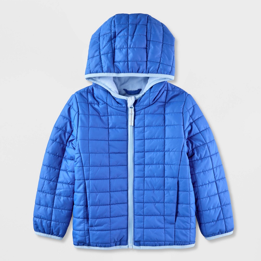 Toddler Puffer Jacket - Cat & Jack™ Blue 4T -  90616397