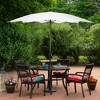 Northlight 8.85ft Outdoor Patio Lotus Umbrella with Hand Crank, White - 2 of 4
