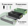 WELLFOR Rectangular Metal Outdoor Garden Bed Silver 35.43"x70.87" - 2 of 4