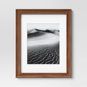 Wood Matted Wall Frame Midtone Woodgrain - Threshold™ - 1 of 4