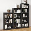 Sevobal Decorarive Bookshelf 5 Shelf Bookcase Adjustable Shelves for Home Office Library, Black, 24.4"*11.6"*68.9" - 4 of 4