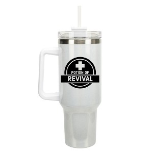 100 North Potion Of Revival Video Gamer Wrap-Around 40 Oz. Stainless Steel Water Bottle Coffee Mug, Spill & Leak Resistant, Travel Tumbler with - 1 of 4
