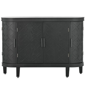 NicBex Elegant Retro Sideboard Buffet Cabinet Kitchen Storage Cabinet with Wood Legs - 1 of 4
