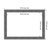Amanti Art Dixie Blue Gray Rustic Framed Magnetic Dry Erase Board - 4 of 4