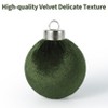 Orieon 25PCS DIY Velvet Christmas Ball Ornaments, 2.36 Inch Shatterproof Xmas Tree Decorations for Holiday Crafts & Home Decor - 3 of 4