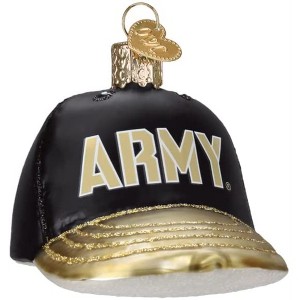 Old World Christmas Blown Glass Ornament for Christmas Tree, Army Baseball Cap - 1 of 1
