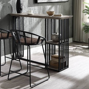 19" Zudora Accent Chair PU/Sandy Gray Finish - Acme Furniture: Leather Upholstery, Metal Frame, No Assembly Required - 1 of 4