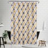 Modern Geometric Shower Curtain, Poly-Cotton Blean with Quatrefoil Design for Bathroom - 2 of 4