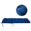ARTPLAN Outdoor Chasie Lounge Tufted Thick Cushion with Ties,Replacement Wicker Chair Cushion for Paito Fruniture,72x22x4inches - 4 of 4