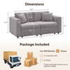 Gymojoy 71"/99.3"/118.1" Loveseat Cloud Sofa Modular Sectional Couch with Deep Seat for Living Room - 2 of 4