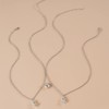 Dinosaur Couple Necklace Set - Matching Heart Pendant, Adjustable Chain, Gift for Valentine's/Birthday - 3 of 4