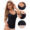 INSPIRE CHIC Women's Lace Nursing Tanks with Adjustable Straps Breastfeeding V Neck Built-In Bra Cami - 3 of 4