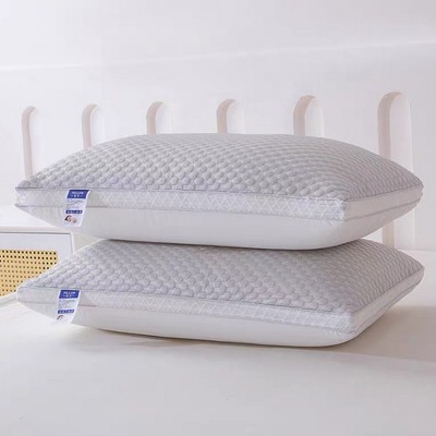 DSVIMOY Support Pillow 2 Pack Cooling Breathable Tofu Pillow with Neck Support for All Sleepers, Gray, 13.78"*9.84"*6.69"