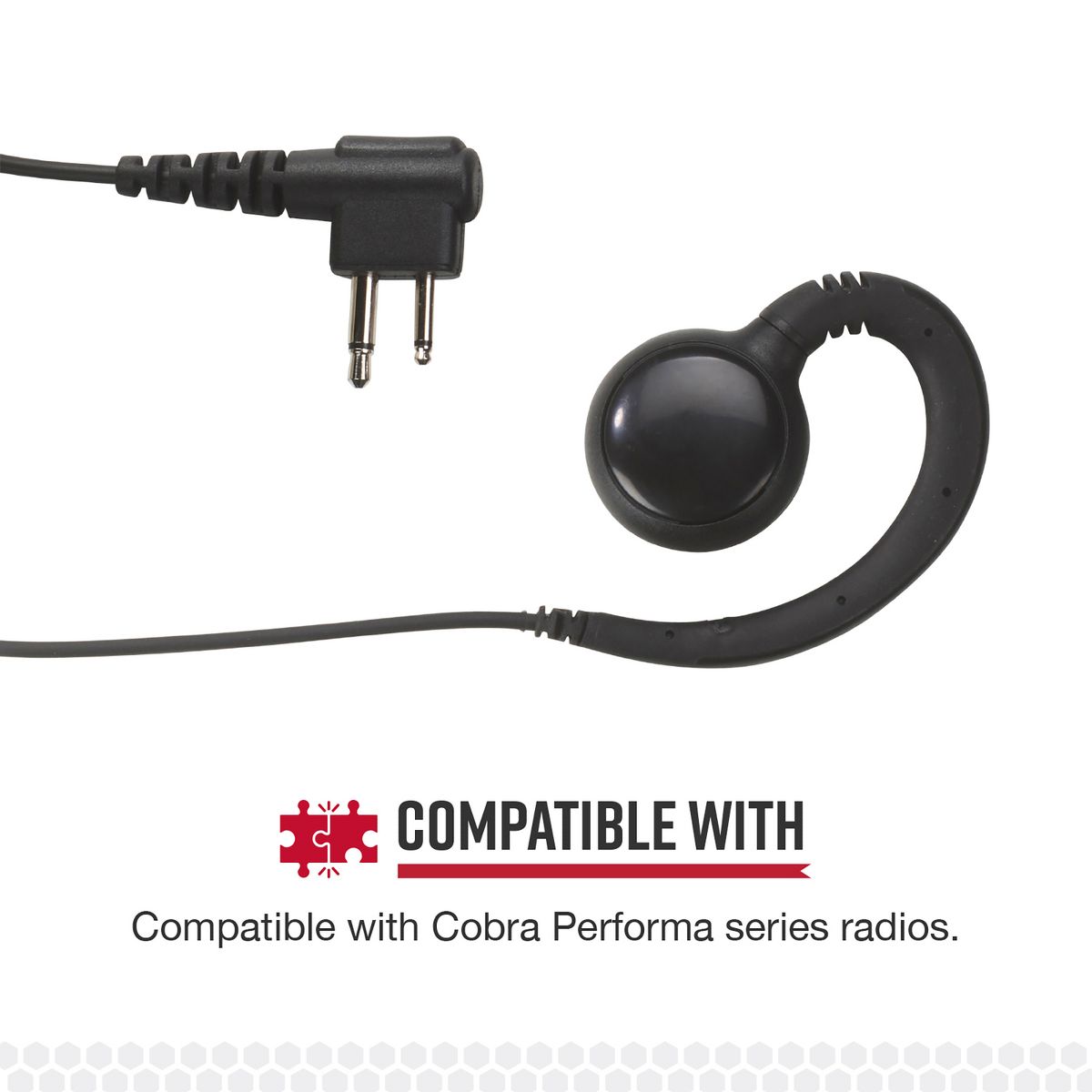 Cobra® C-Style Swivel Wrap Around-the-Ear Headset for Cobra® Performa 400/450 2-Way Handheld Business Radios and Select Non-Cobra® Devices, 00100... - thumbnail 8