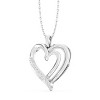 GILDED 1/10 ct Lab Grown Diamond Pendant Necklaces, SI1-SI2 Clarity, F-G Color, 14K Gold Plated Sterling Silver, 18" Chain - 2 of 4