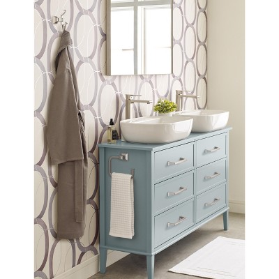 Brushed Nickel 5-3/4 Inch Wall Mounted Towel Ring