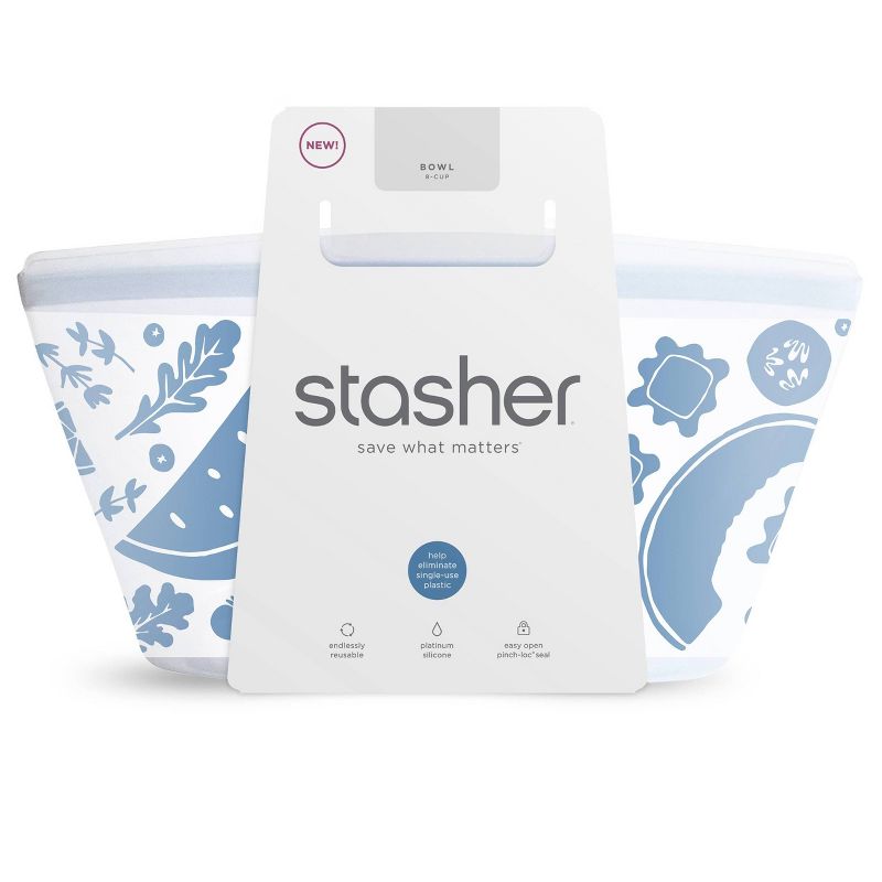 Stasher Reusable Food Storage Bowl - 8 Cup - Clear, 5 of 8