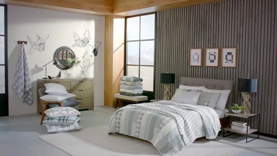 Fairview Twin Daybed Cotton Quilt Set in Dark Grey - Kids Unisex