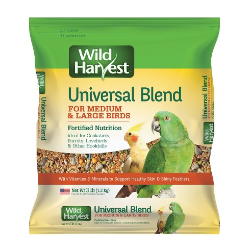 Wild Harvest Universal Blend Grain Flavor Medium And Large Parrot Birds Dry Food 3lb Target