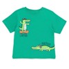 Funstuff Dinosaur Animal Video Game Astronaut Truck Athletic T-Shirt & Mesh Shorts Outfit Toddler to Little Kid - 4 of 4