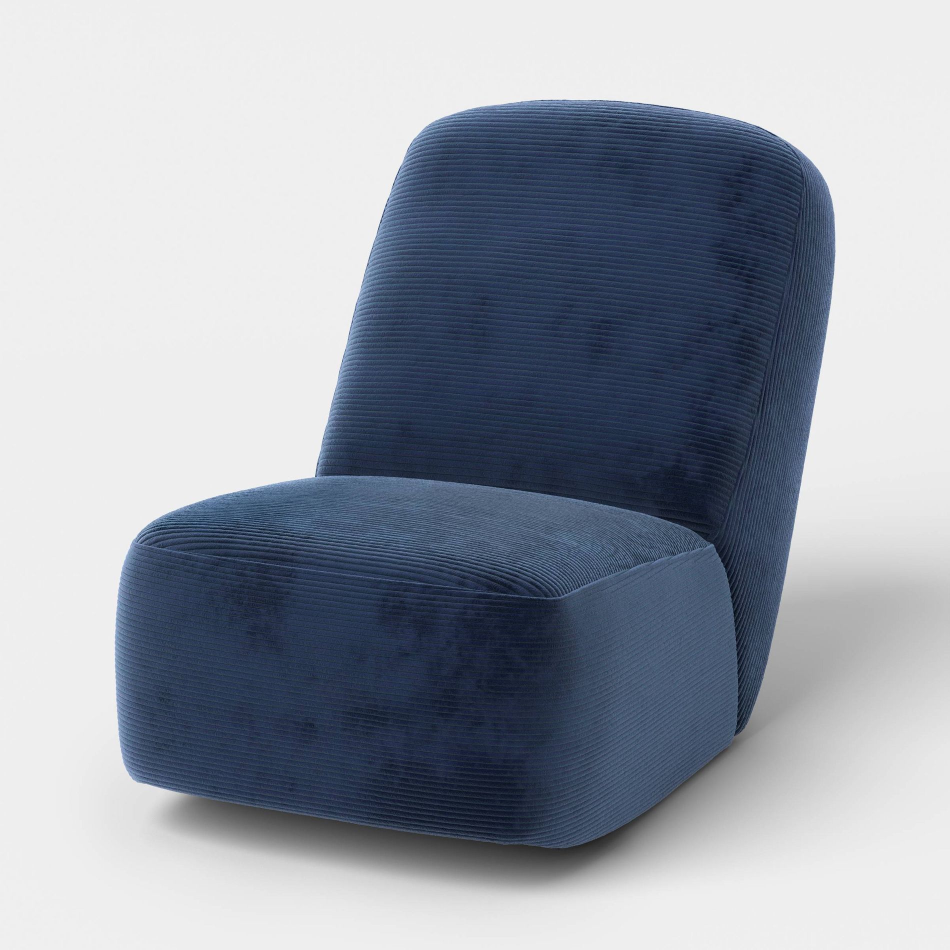 Dorm Rocking Floor Chair Navy Corduroy - Room Essentials™
