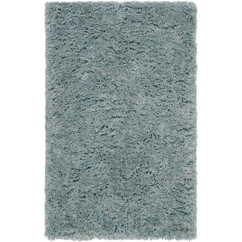 4'x6' Solid Tufted Area Rug Blue/Light Gray - Safavieh