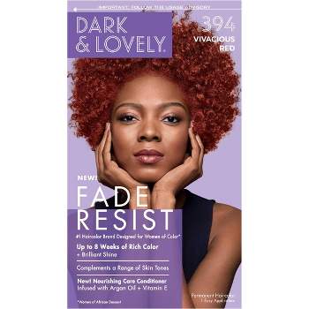 Dark and Lovely Fade Resist Permanent Hair Color - 394 Vivacious Red