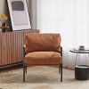 KTMBDW Accent Chair Mid-Century Modern Chair Fabric Upholstered Lounge Arm Chair with Solid Wood Frame & Soft Cushion for Living Room, Bedroom - 4 of 4