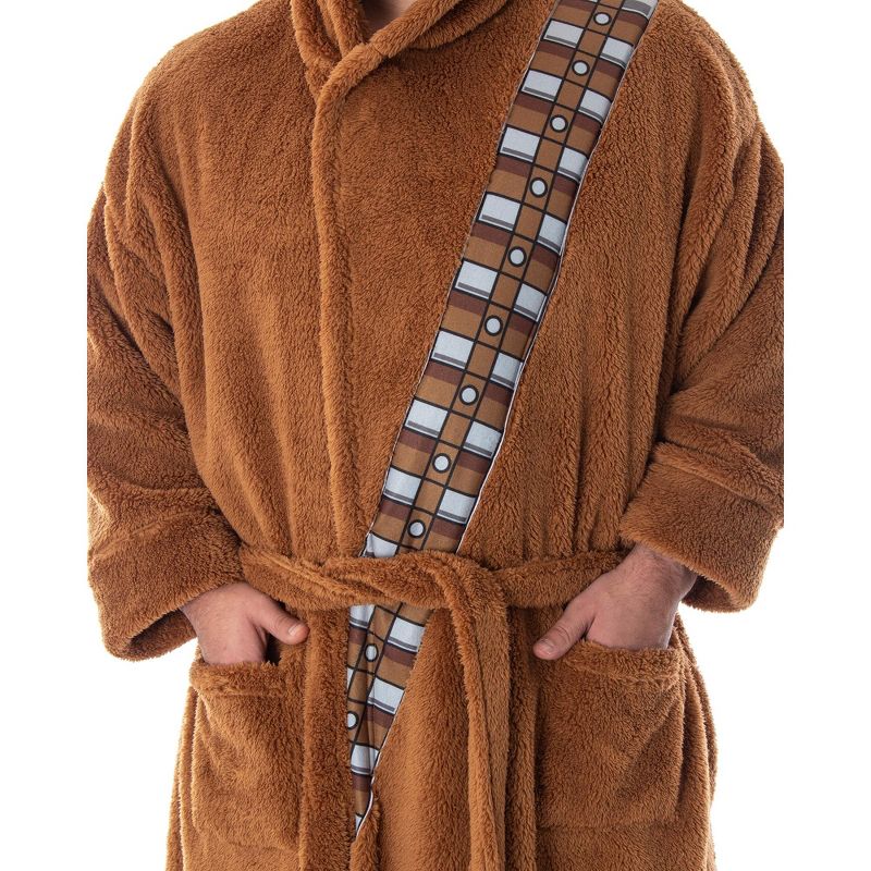 Big and Tall Chewbacca Costume Robe Star Wars Adult Plush Brown, 5 of 7