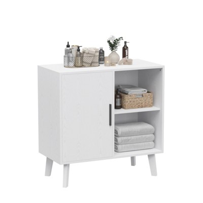 FONTOI Sideboard Buffet Kitchen Storage Cabinet, Cupboard Console Table for Decorated Doors, Dining Room, Hallway, White, 15.75"*31.5"*31.5"