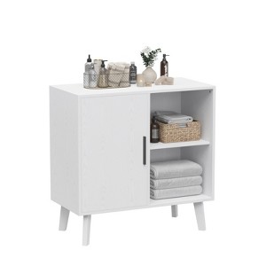 FONTOI Sideboard Buffet Kitchen Storage Cabinet, Cupboard Console Table for Decorated Doors, Dining Room, Hallway, White, 15.75"*31.5"*31.5" - 1 of 4