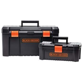 Black & Decker BDST60129AEV 19 in. and 12 in. Toolbox Bundle with Inner Tray
