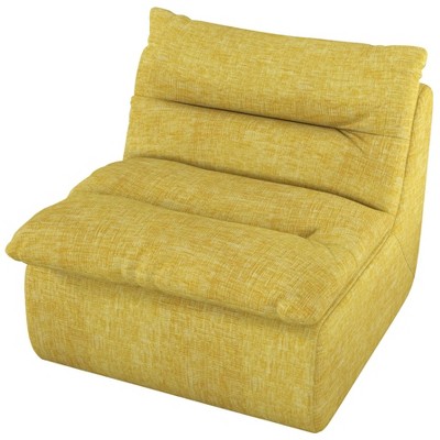 Lazy Floor Sofa ,Modern Armless Floor Lounge Chair, Comfy Accent Bean Bag Couch, Single Corner Chair Sofa