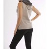 Women's Cross Stitch Hooded Vest - ANGEL - 2 of 4