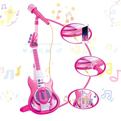 Contixo Kids Guitar Set with Microphone, Dual Play Modes, Bluetooth-Compatible Musical Toy, Ages 3+