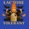 Rerun Island Men's Lactose Intolerant Fire Short Sleeve Graphic Cotton T-Shirt - Royal L - 2 of 4