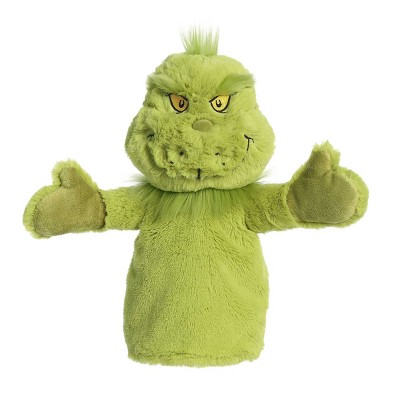 Aurora Medium Grinch Hand Puppet Dr. Seuss Whimsical Stuffed Animal 