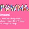 Women's Design By Humans Grandmother Loves Grandogs Pawma By littlesenh1 Racerback Tank Top - 2 of 2