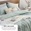 Bedsure | 2/3 Pcs Comforter Set Solid Cationic Dyeing Soft & Cozy Bedding Set - 4 of 4