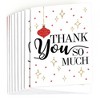 Big Dot of Happiness Red and Gold Friendsmas - Friends Christmas Party Thank You Cards (8 Count) - 2 of 4