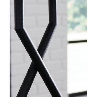 Brookthrone Set of 2 Black Metal Table Lamps with USB Ports